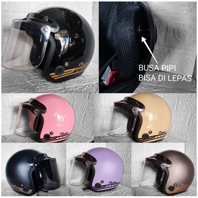 Helm Bogo Classic Premium Busa Tebal Murah