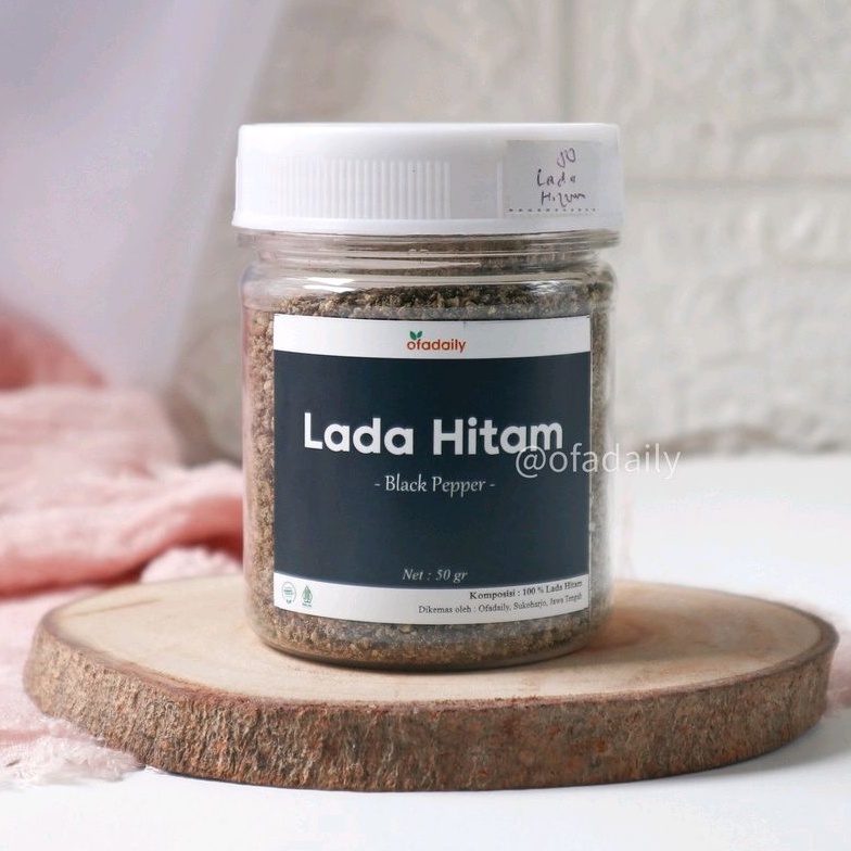 

Lada Hitam Bubuk kasar merica hitam blackpepper - Bumbu Dapur 50 gr - Ofadaily