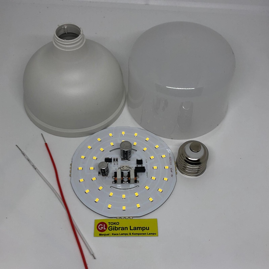 Paket Lampu LED 30 Watt Rakitan Polos - Rakit Satu Set Lampu LED Tanpa Merk - Komponen Merakit LED 30w
