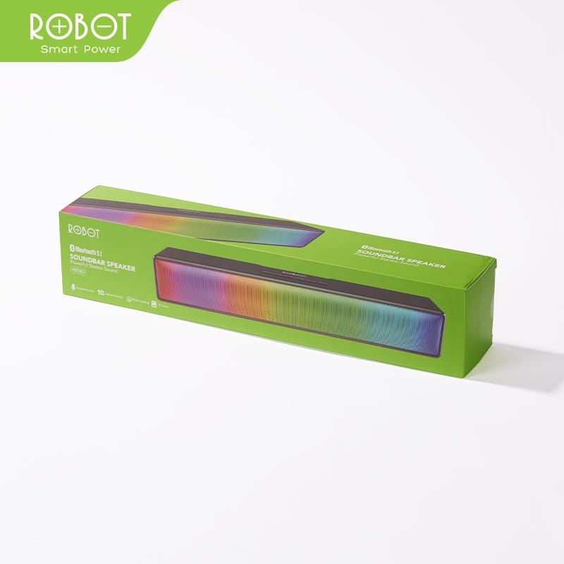 C_   SOUND Speaker Bluetooth Robot RB580 Sounbar Bluetooth Speaker 10W Ultra Bass with RGB Light Bluetooth Chip 5.1 AUX TF Card Portable