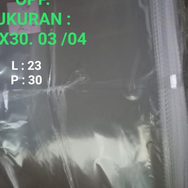 

PLASTIK OPP 23X30. 03 & 04 ( PER 500 LEMBAR ) - 23x30.03