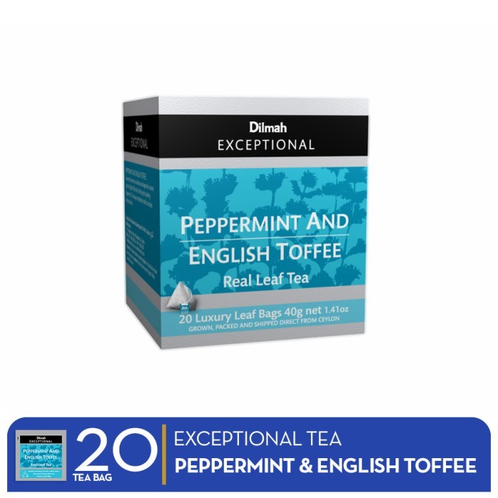 

DILMAH EXCEPTIONAL PEPPERMINT & ENGLISH TOFFEE