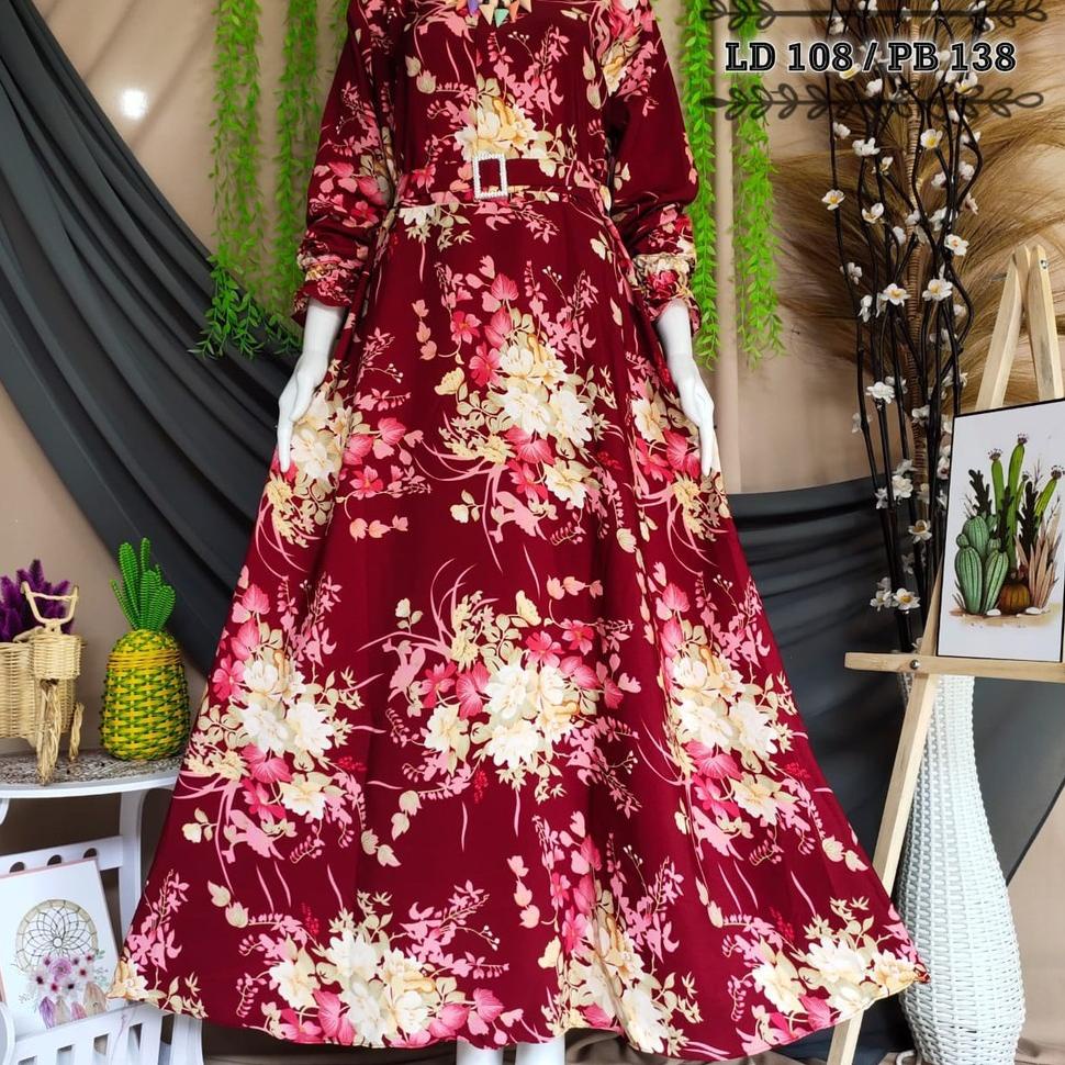 STOCK TERBATAS (BISA COD) GAMIS SAKURA BANGKOK TERLARIS 2022 GAMIS MONALISA KLOK TERBARU MAYUNG JUMB