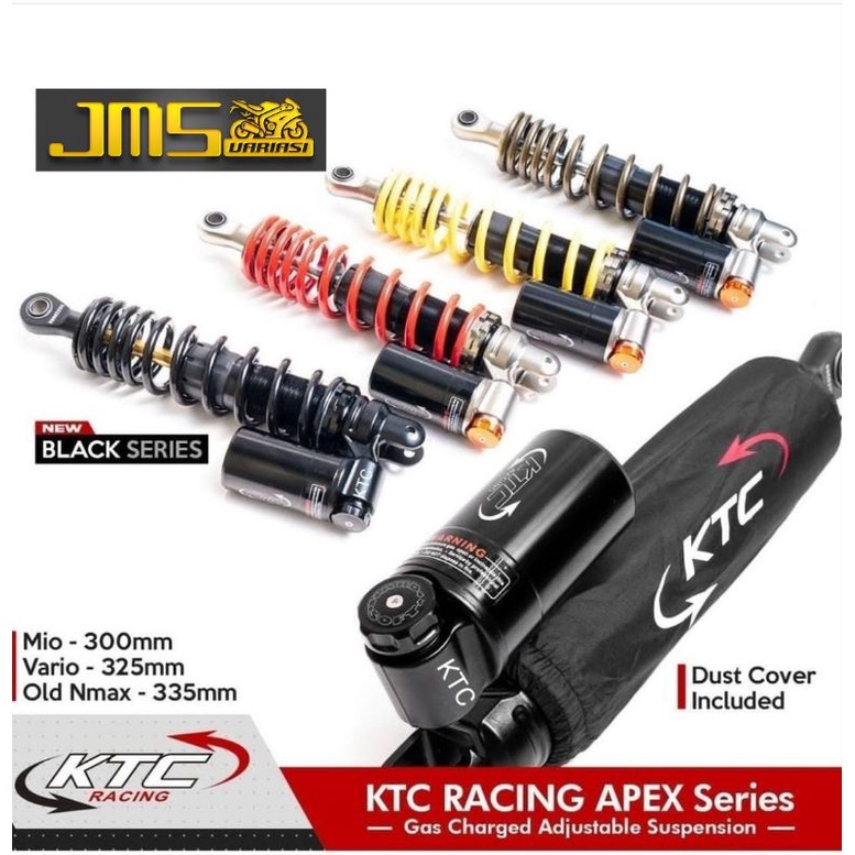 shock shockbreaker ktc racing Apex tabung bawah klik fungsi 305/325 mm Mio beat Vario soul Scoopy genio lexi freego fazzio Mio m3 mioj