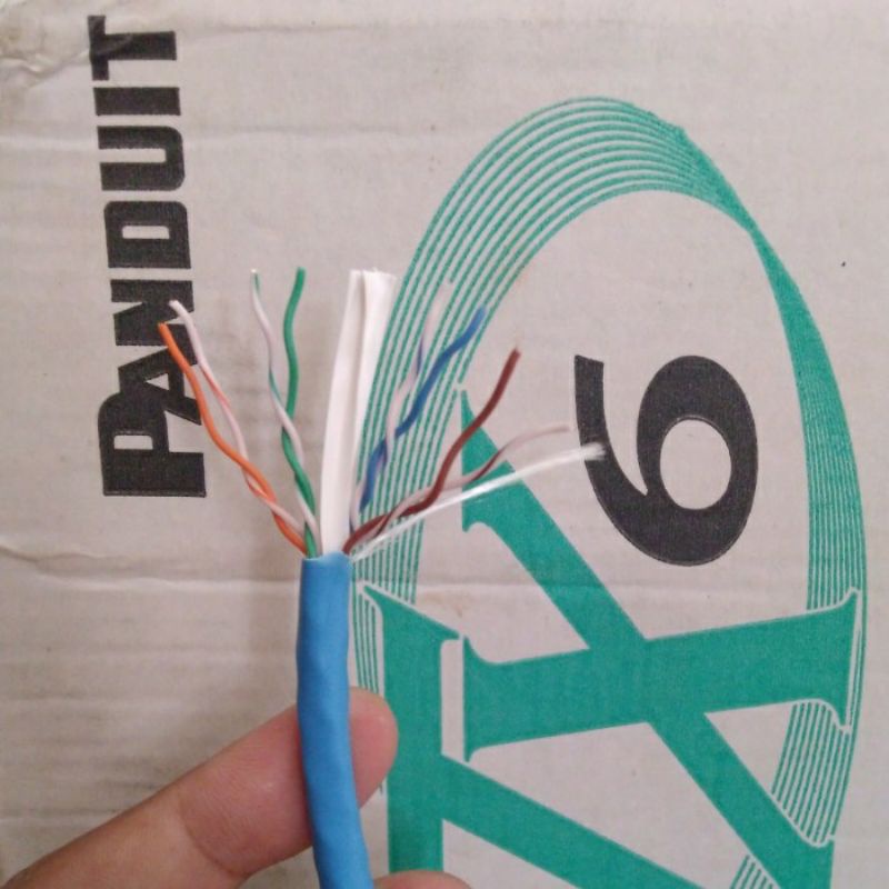 KABEL LAN RJ45 CAT6 PANDUIT ORIGINAL SIAP PAKAI METERAN