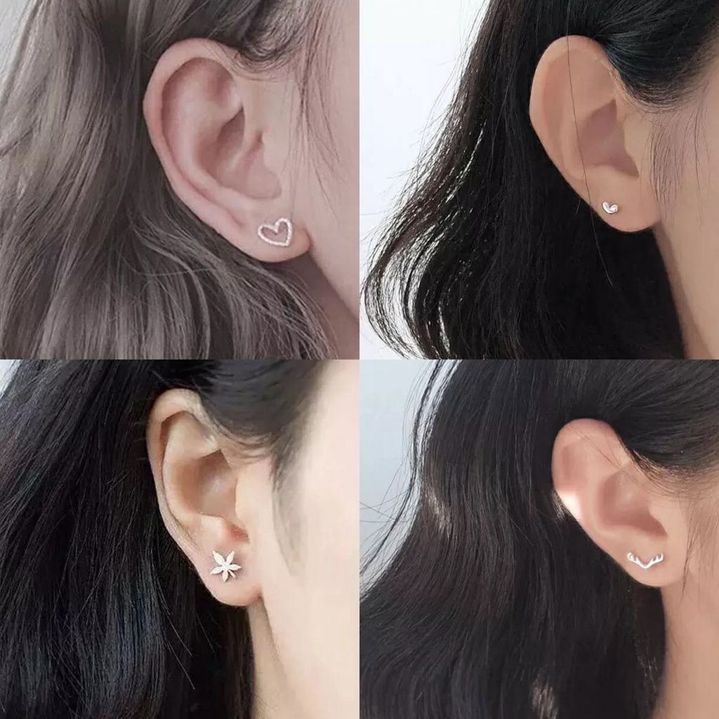 JT - Kalung Anting Set Fashion Wanita Korea Perhiasan Aksesoris Murah