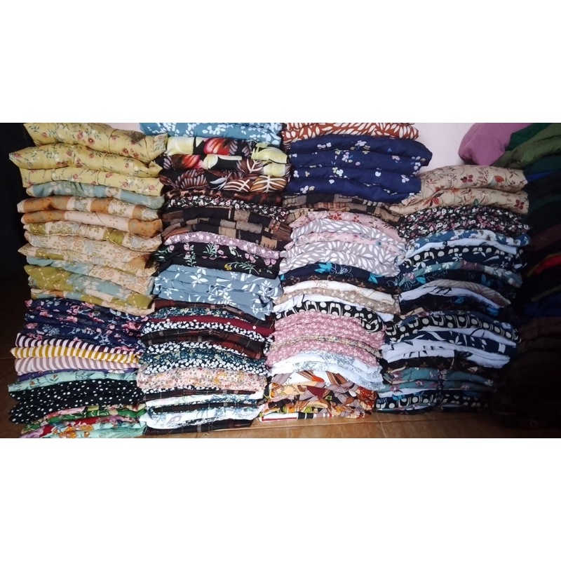 paket usaha daster sambung anak obras 50pcs