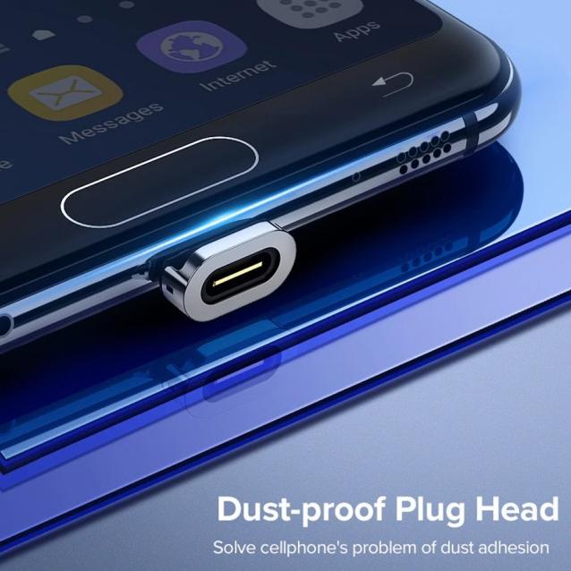 Cable Data Magnetic USB A to Type C / Micro USB UGREEN Braided 3A Fast - Micro USB