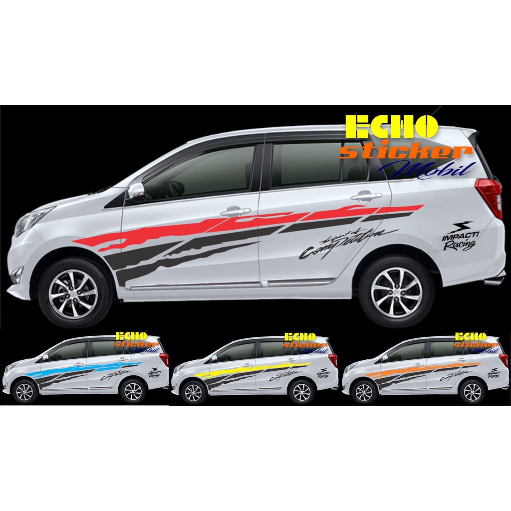 stiker mobil keren sigra sticker mobil calya list striping body custom