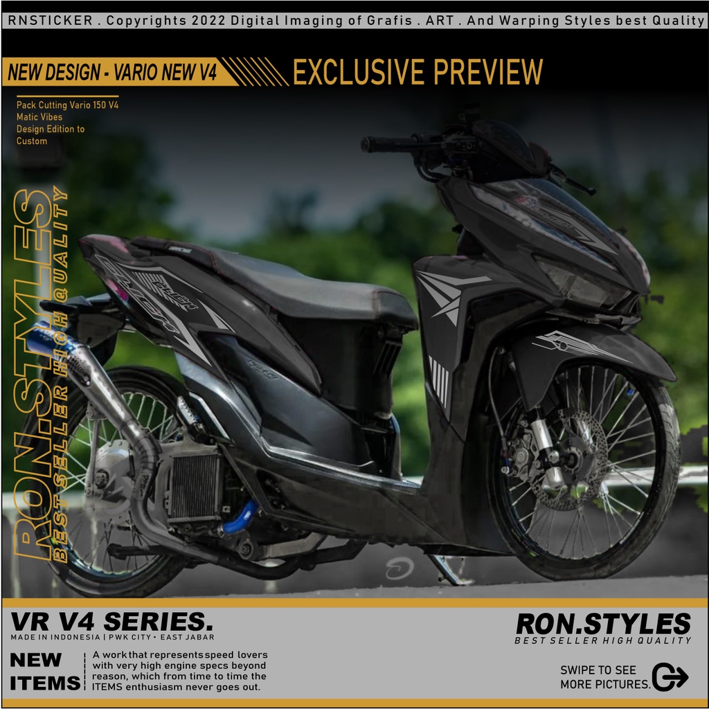 V3 CUTTING STRIPING VARIO 125 NEW STRIPING VARIO 2018 CLICK STRIPING VARIASI VARIO NEW 125 CUTTING STICKER VARIO NEW STIKER VARIASI VARIO 2018-2021 CUTTING STRIPING STICKER VARIO NEW LIS BODY VARIO NEW