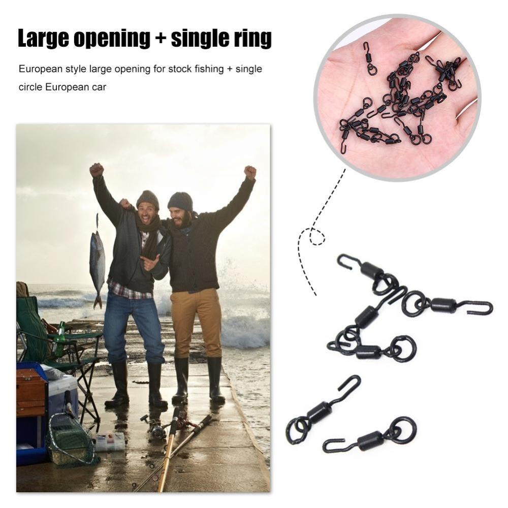 Top 20Pcs Spinner Konektor Putar Untuk Ronnie Rig Untuk Rig Ikan Gurame Aksesoris Memancing Ikan Gurame