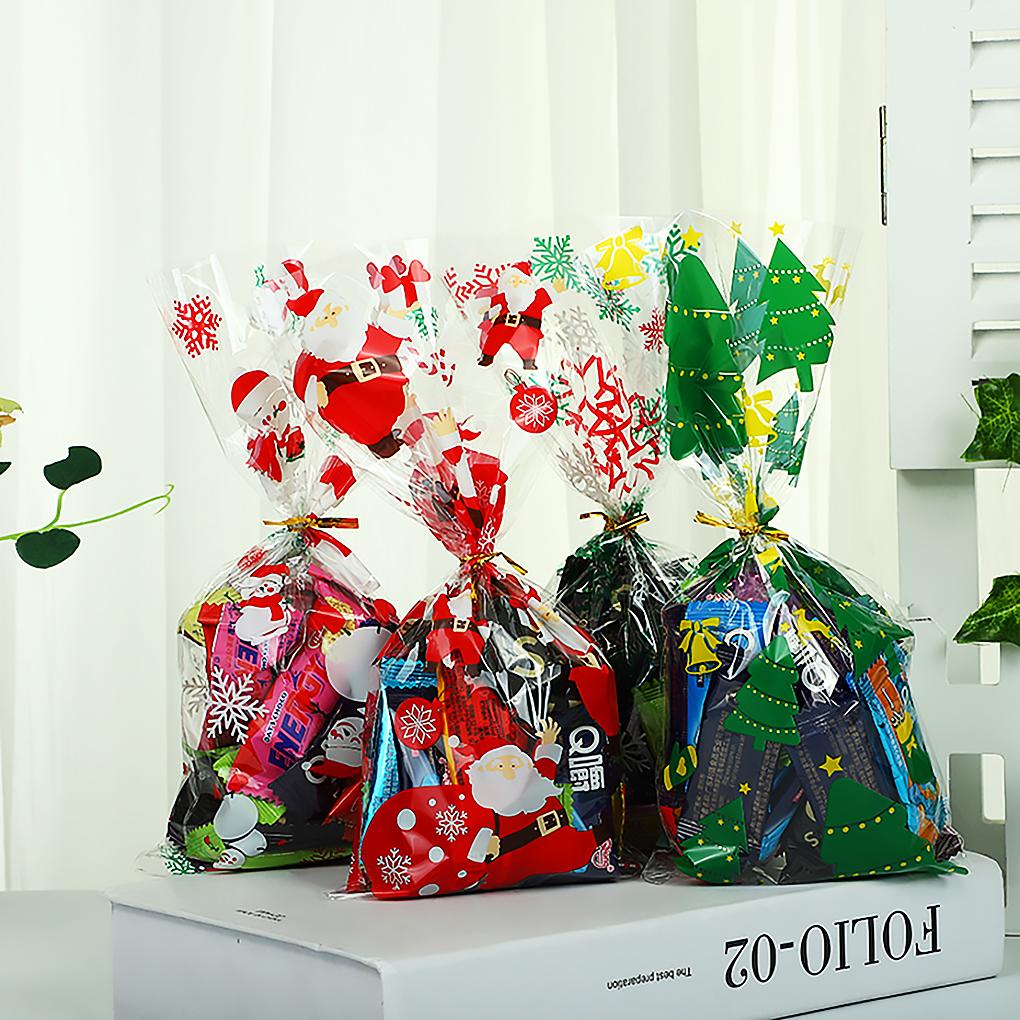 Tas Pouch Permen / Biskuit / Hadiah Natal Motif Snowman Multi Warna 2020