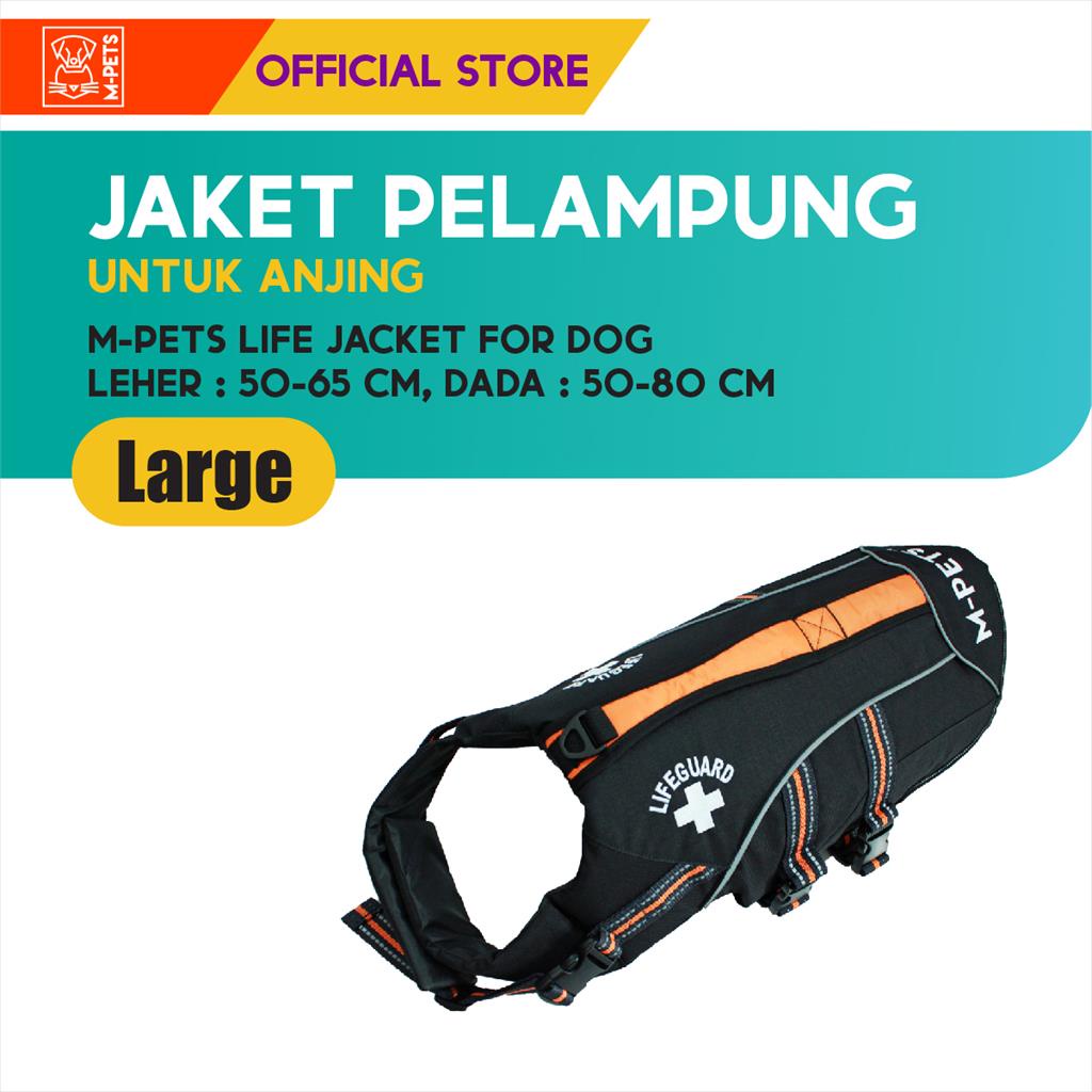 M-Pets Life Jacket For Dogs  Size L / Jaket Pelampung Untuk Anjing