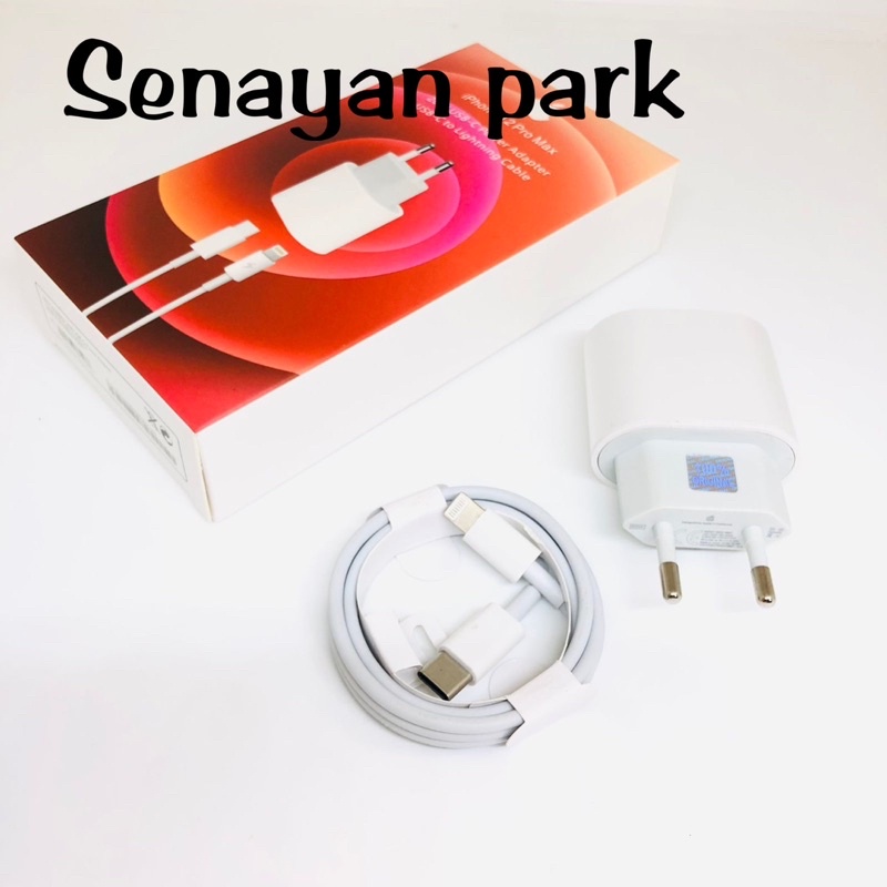 Charger 20w new red pack plus kabel c-to-ios Promo By Sen Charger Termurah