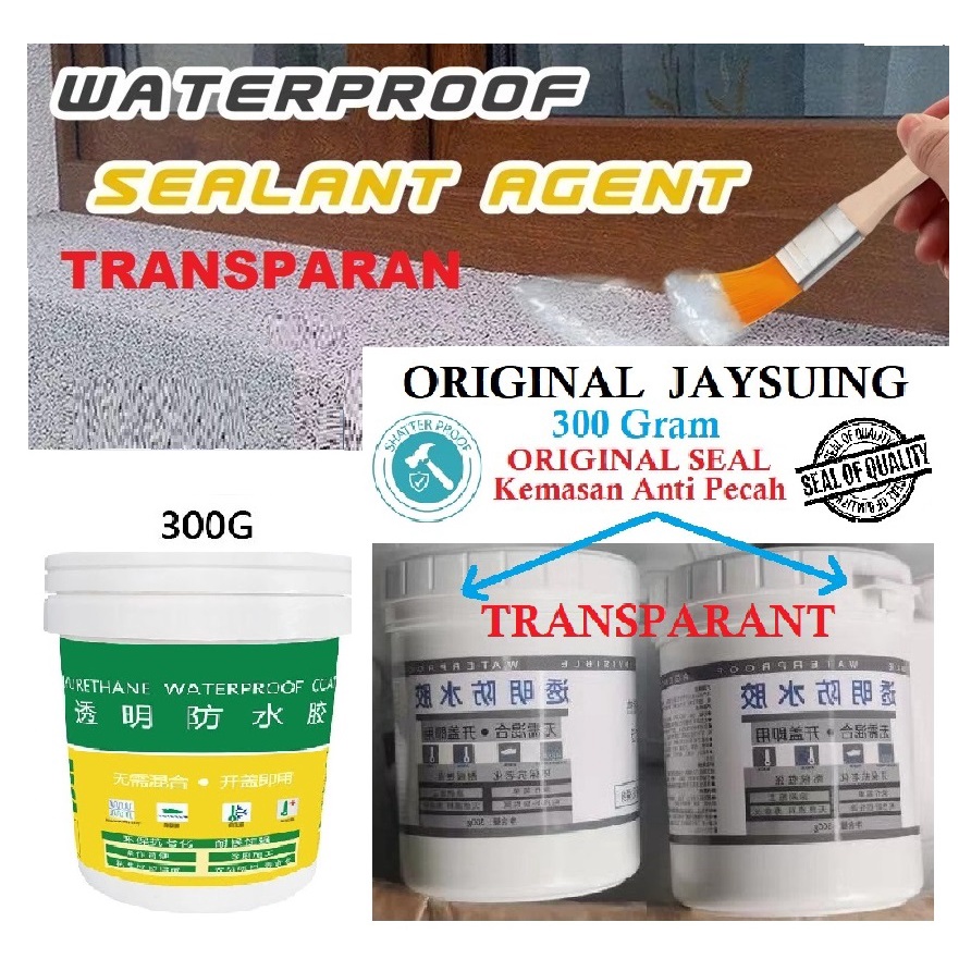 JAYSUING cat ANTI BOCOR transparant X2000 JAYSUING WATERPROOF glue SEALANT LEAK SEMPROTAN ANTI BOCOR