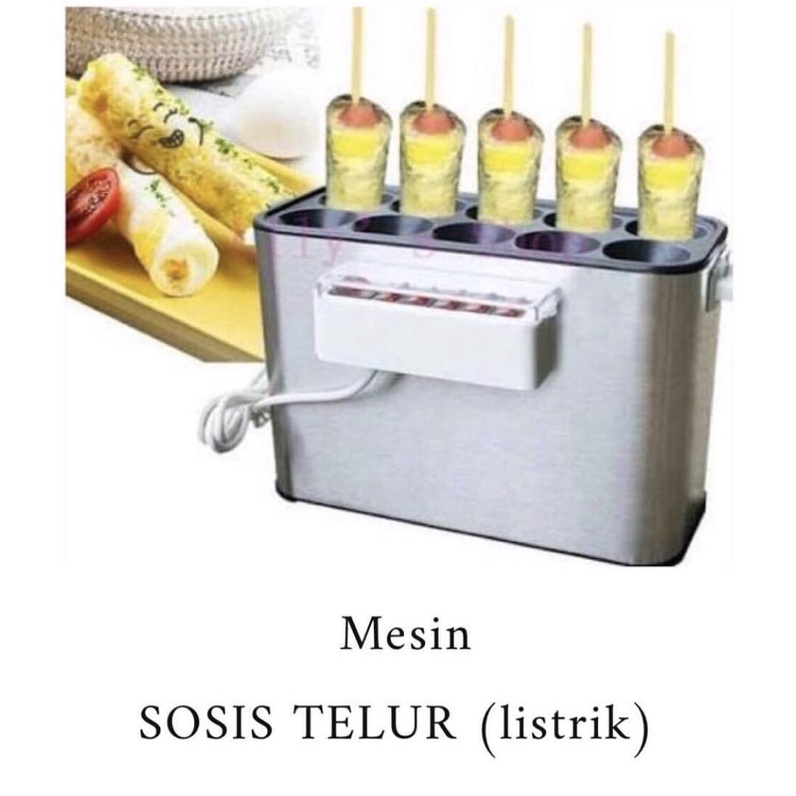 Mesin Sostel Sosis Telur 10 Lubang Listrik Elektrik