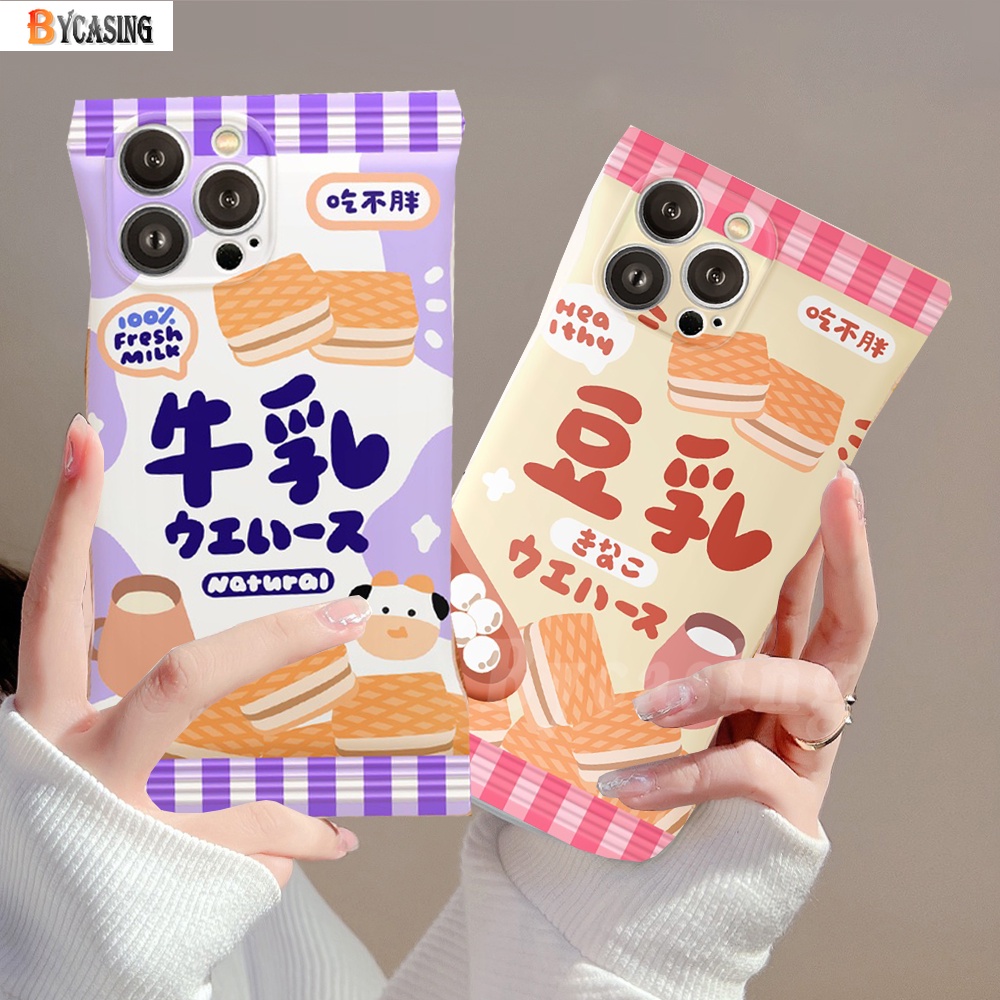 Soft Case TPU Motif Grafiti Susu Kedelai Cover Redmi Note 11 Pro 10C 10 5G 10A 9C 9A 10 9T 10s 9 8 Poco M3 X3 NFC