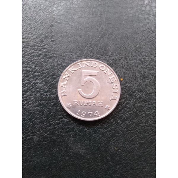 koin 5 rupiah KB besar rp5 besar KB almunium