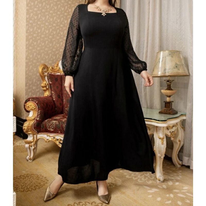 DRESS JUMBO SABRINA TIYAS // DRESS KEKINIAN BIG SIZE