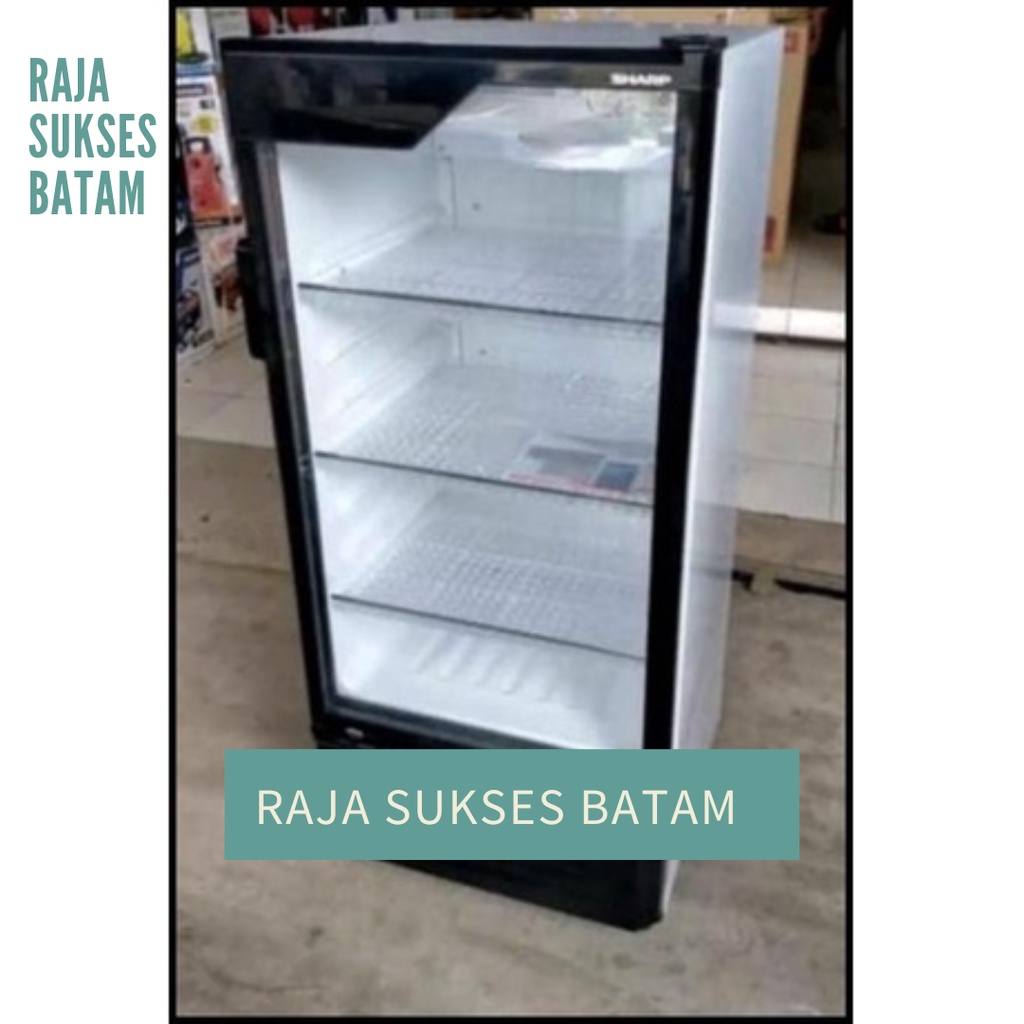 SHOWCASE SHARP SCH-170PS / SCH170PS 4 RAK - HITAM BATAM