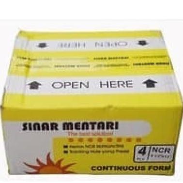 

HOT SALE 4 Ply Full Warna Kertas Continuous Form Sinar Mentari 9 1/2 x 11