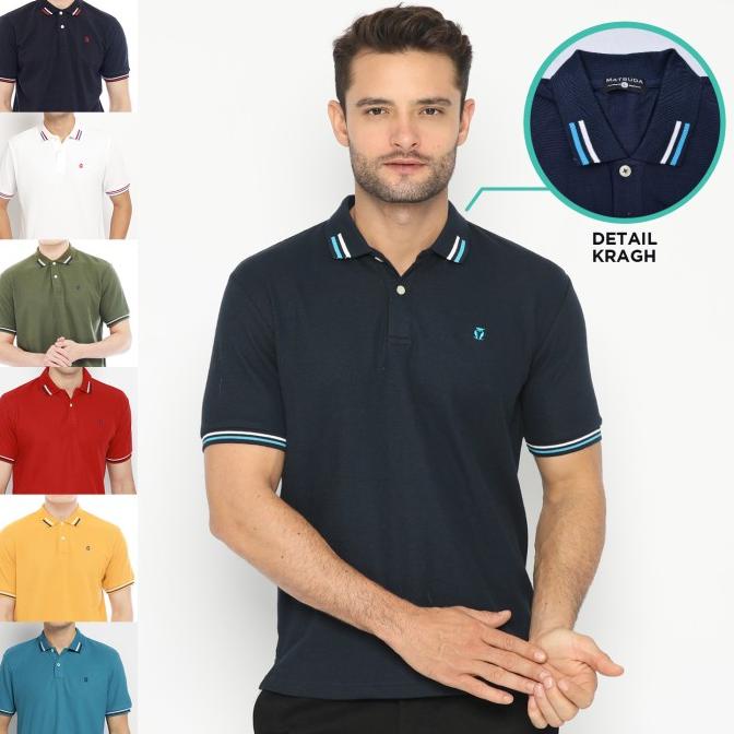 MATSUDA Kaos Polo Shirt Pria Kerah Fukui