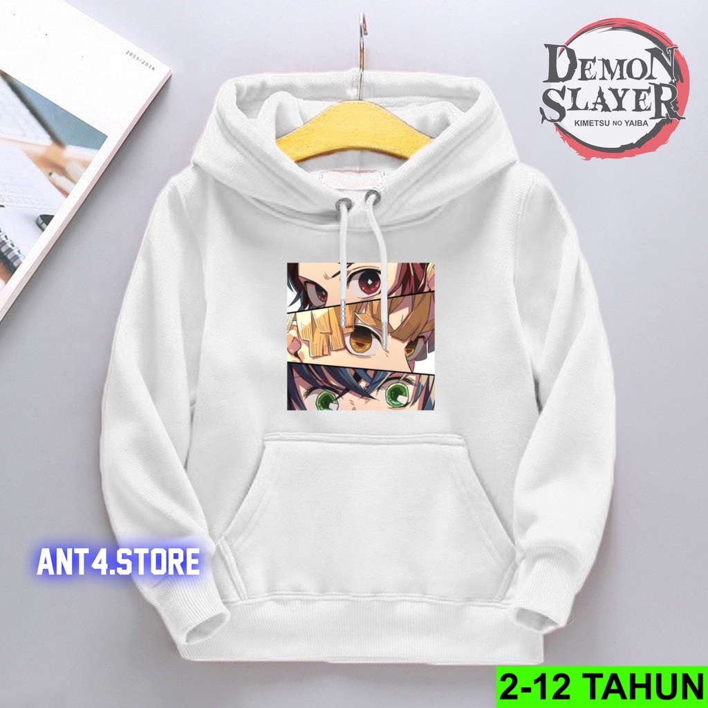 Hoodie Anak Usia 2 - 12 Tahun Jaket Anak Anime Japan Sweater Demon Slayer Eye