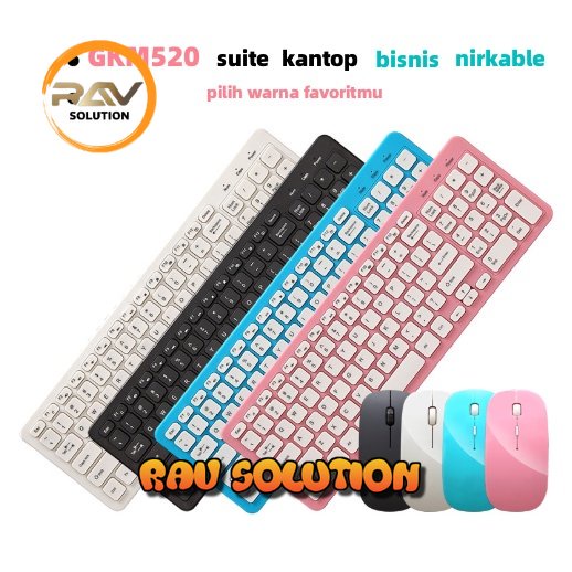 keyboard mouse wireles gaming set combo GKM520/wireless keyboard and mouse/mouse keyboard wireless/  - RAV SOLUTION