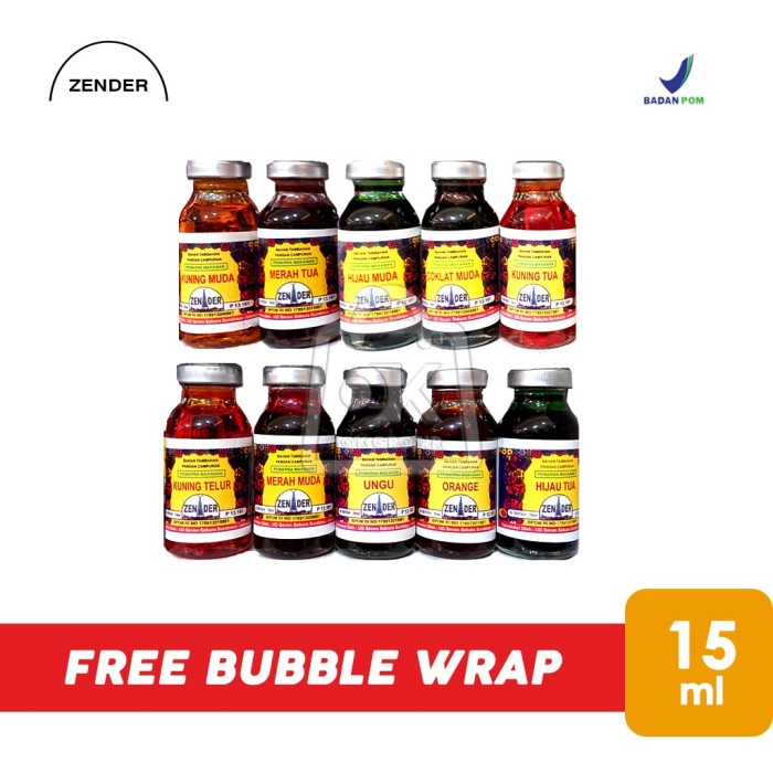 

ZENDER Sumbo Pewarna Makanan Coloring (15 ml)