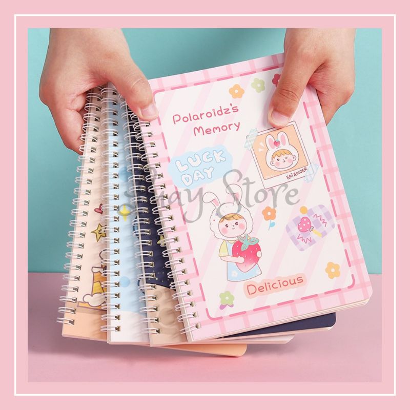 

Buku Tulis Ring A5 Bahan Tebal Motif Lucu