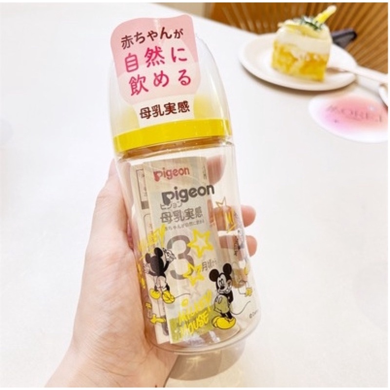 Pigeon Botol Gen 3 Disney 240ml PPSU Wide Neck Mickey Minnie Pooh Snoopy