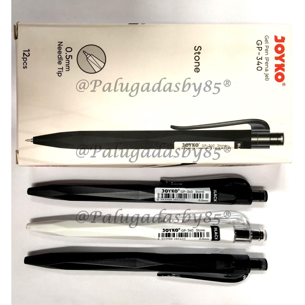 

(1 Biji) JOYKO Bolpen Joyko GP-340 Stone 0.5 Gel Pen Hitam / Pena Gel Joyko GP 340 / Joyko GP340 / Gel Pen Joyko / Pulpen Joyko / Pena Joyko / Pulpen Gel Joyko