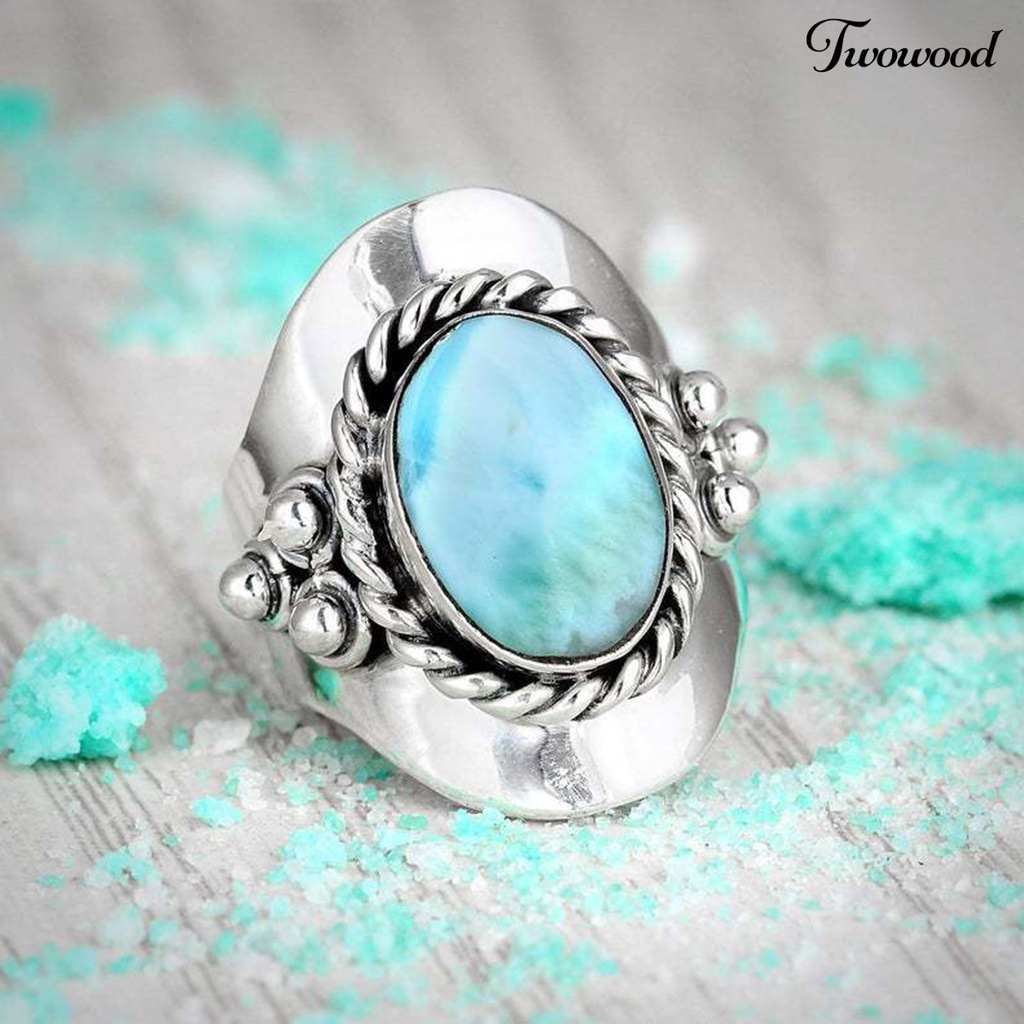 Cincin Jari Model Lebar Gaya Boho Vintage Untuk Pria Dan Wanita