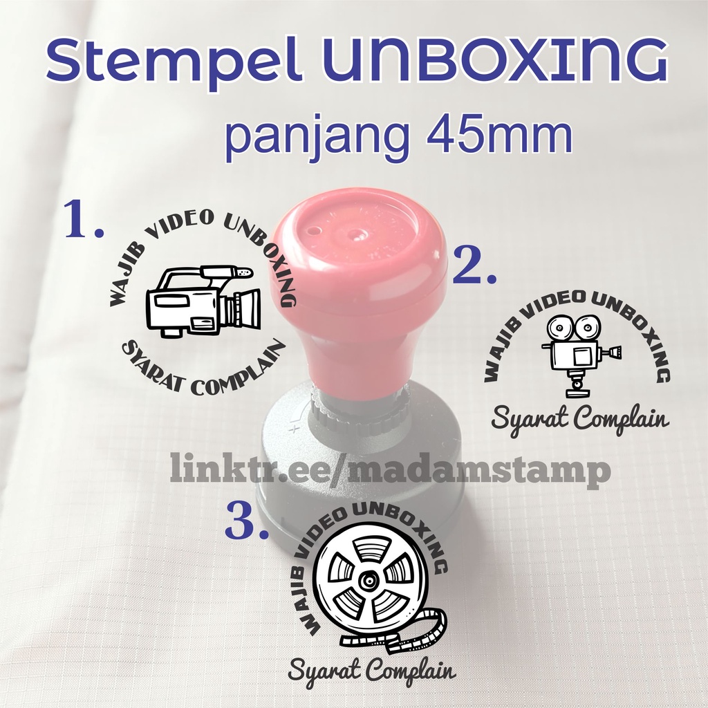 Jual Stempel Video Unboxing Paket Toko Online Shop Kemasan Resi Otomatis Murah Shopee Indonesia