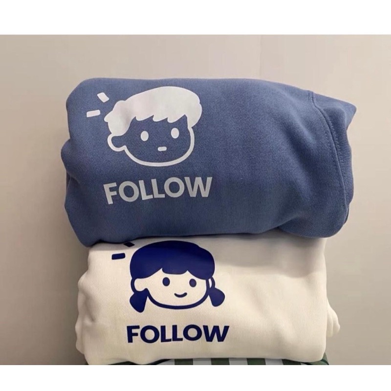 FOLLOW SWEATER - CREWNECK ATASAN WANITA KOREAN