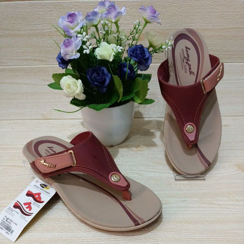 HOMYPED SANDAL WEDGES MELCIA N41 MARUN CERI SIZE 36