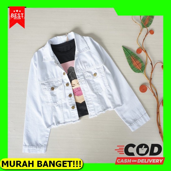 Lee Jeans Denim Jacket Jeans Outwear Original 100% - Ocean Blue 01 Jaket Jeans Cropty White Kode Lvd