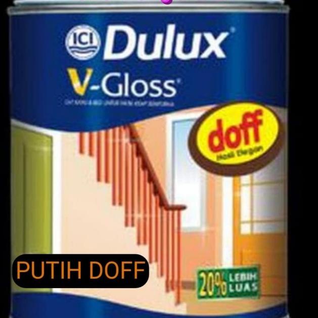 CAT MINYAK DULUX V- GLOSS / CAT MINYAL KAYU & BESI PUTIH DOFF - White Doff