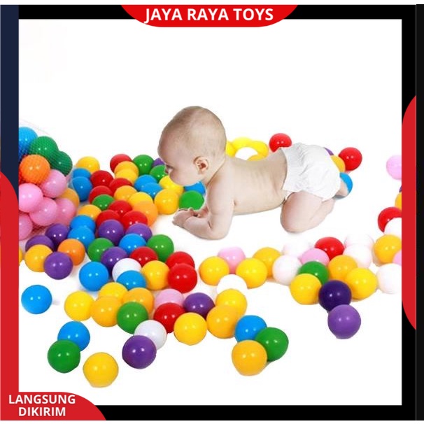 Mainan Anak mandi bola BATHING BALL mainan mandi bola warna warni 25pcs ukuran 6.5mm bahan tebal SNI