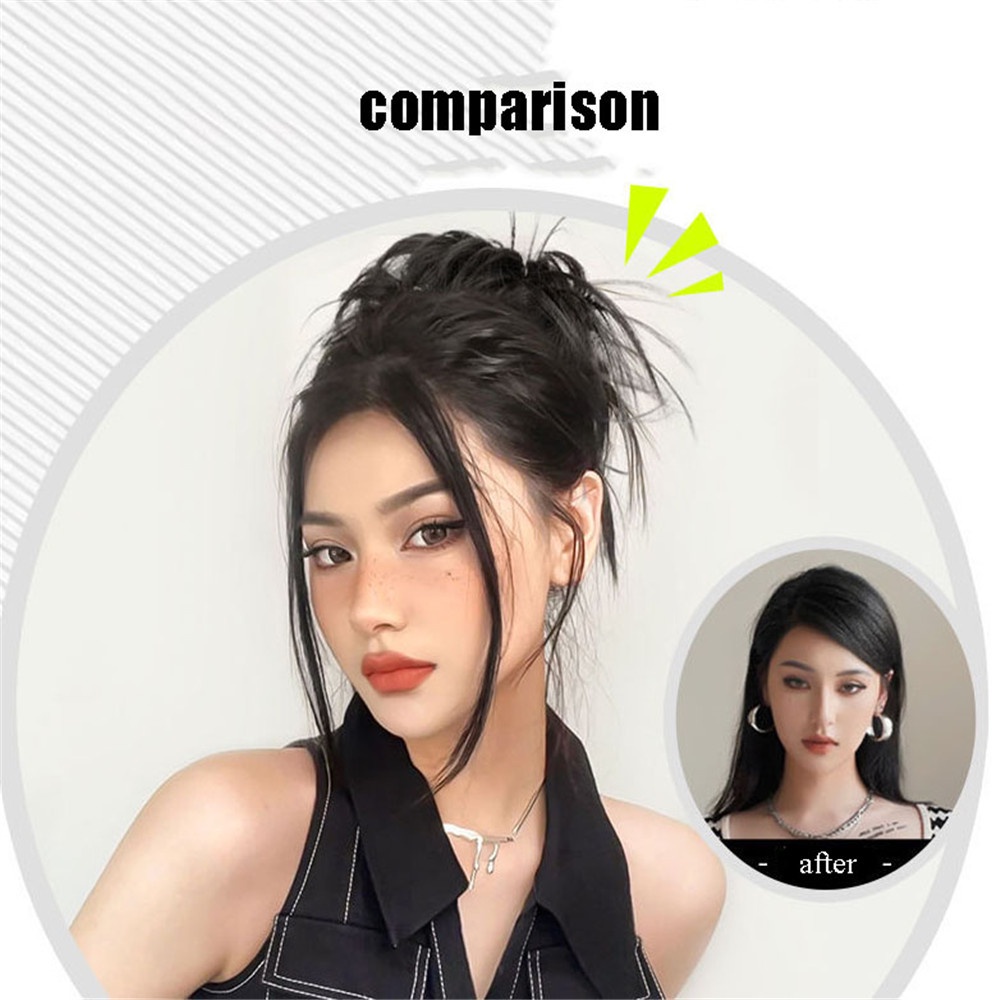 Wig / Rambut Palsu Model Buncheometri Untuk Wanita