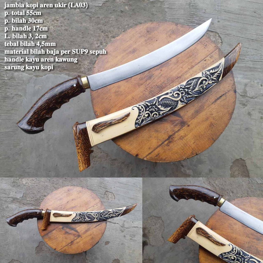 BEDOG BAJAPER ASLI CIBATU glk Sembelih Zambia aren ukir