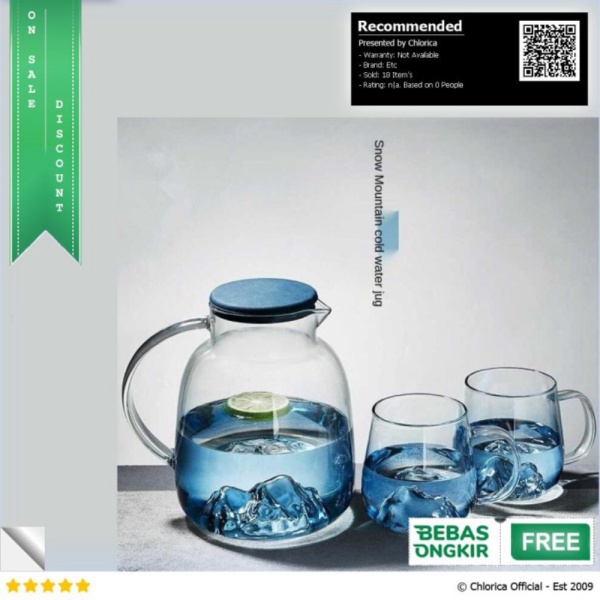 

Jual FOURETAW Teko Pitcher Teh Kopi Jus Borosilicate Glass 1.7L with 2 Cup - Transparan Etc Limited