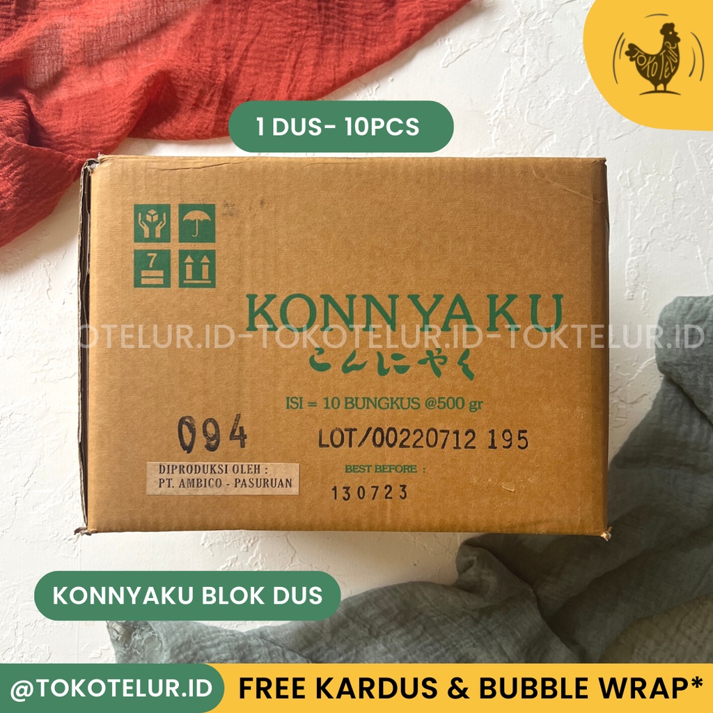 Konnyaku Blok (Shirataki Konnyaku Low Carbs-Ketogenic) PerDus/Carton