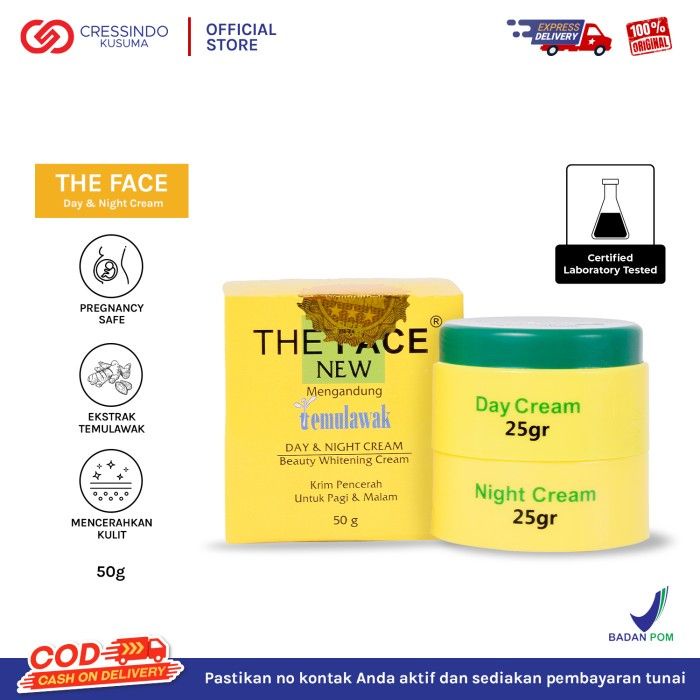 THE FACE Temulawak Day &amp; Night Cream 50gr - Cream