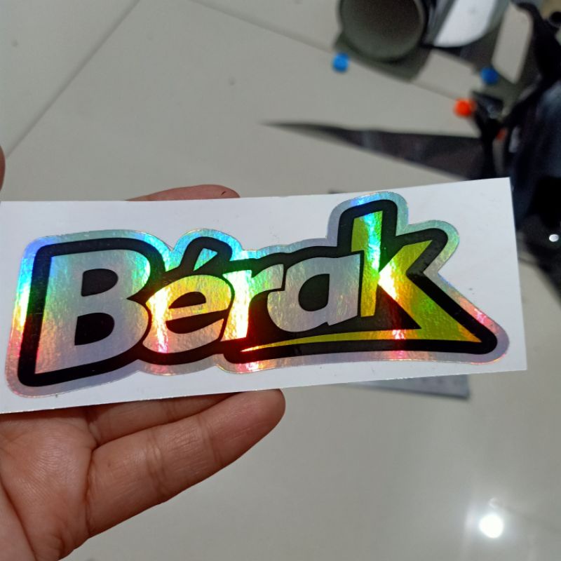 

sticker hologram break