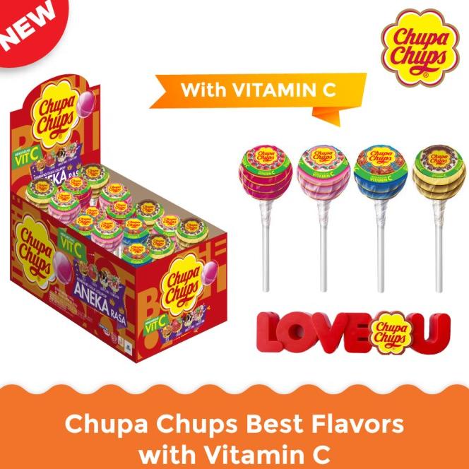 

TERMURAH Chupa Chups Best Flavour - Valentine Special /PERMEN LUNAK/PERMEN VIRAL/PERMEN MILO/PERMEN YUPI/PERMEN JADUL/PERMEN KARET