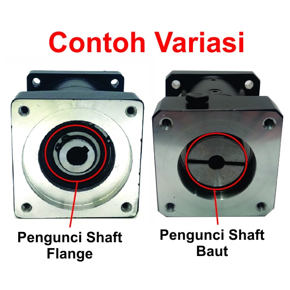 [HAEBOT] Planetary Gearbox Reducer Motor Stepper Nema 23 As 8mm Rasio 1 5 10 20 36 Planetari 14mm Ratio Pengurang Kecepatan Flange Gear Box CNC