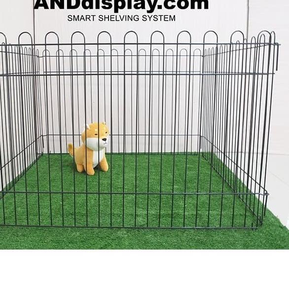 KANDANG ZUKO PAGAR ANJING KUCING PAGAR UMBAR PAGAR BESI ANDDISPLAY - Hitam