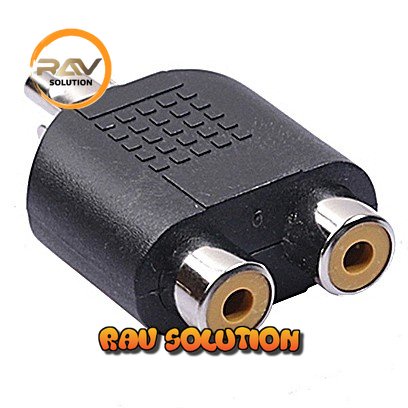 SKU-1052 KONEKTOR Y SPLITTER 1 RCA MALE TO 2 RCA FEMALE / ADAPTER