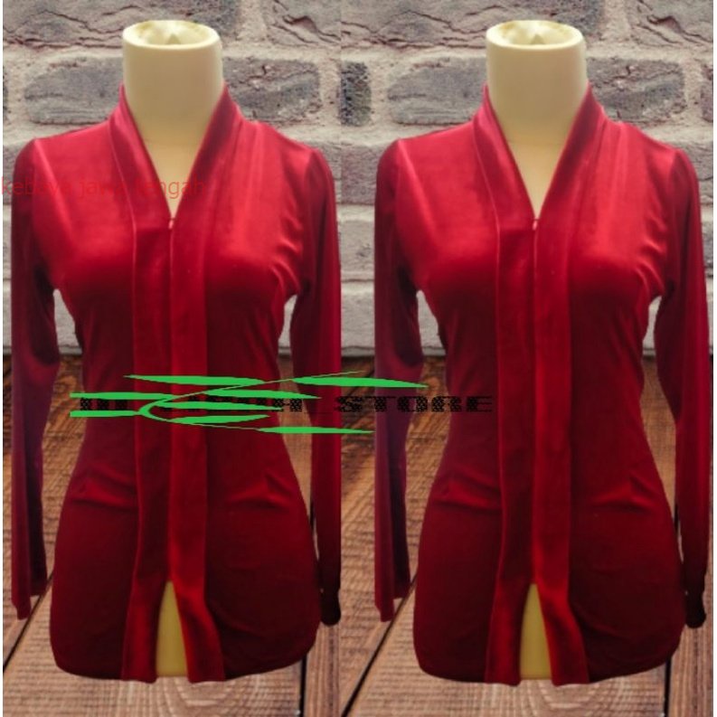 atasan kebaya bludru Kartini atasan bludru Kartini  (busui) Kebaya Bludru